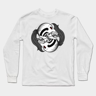 Spiral Skull Long Sleeve T-Shirt